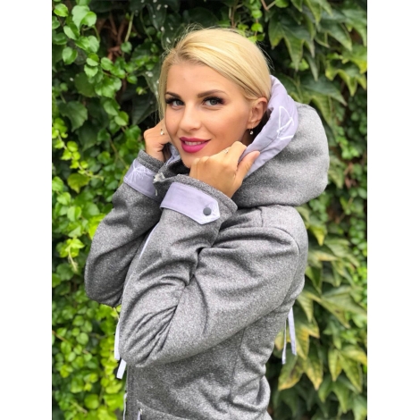 Softshellová parka sivá BASIC LWD