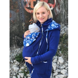 Královská modrá mikina FOLK