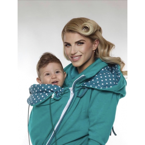 Petrolejová mikina Dots