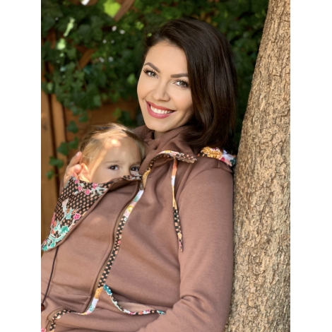 Hnedá mikina Orange