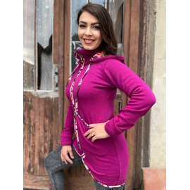 Magenta mikina rosé negra