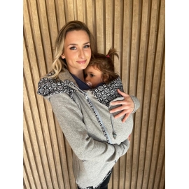 Sivá mikina bleckie