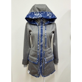 Softshellová parka sivá Dandelion