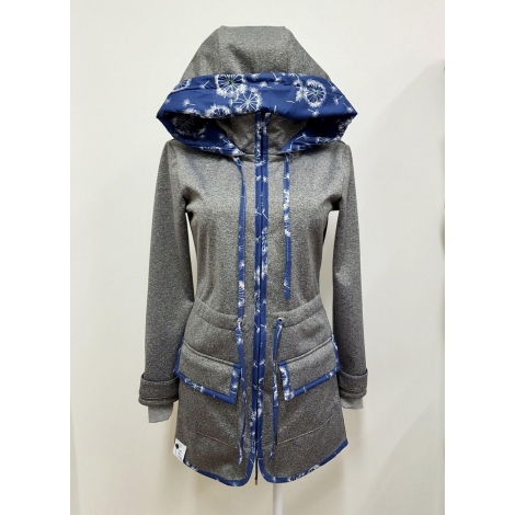 Softshellová parka sivá Dandelion